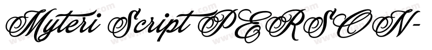 Myteri Script PERSON字体转换